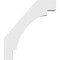 Ekena Millwork 4-in. W x 28-in. D x 32-in. H Merced Architectural Grade PVC Knee Brace BRCP04X28X32MRC - alternate 2